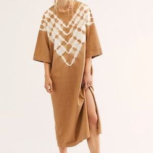 Free people Camilla tie dye shirt dress small